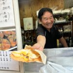 【江坂ドンキ横のたこ焼き屋】あさりとエビも入ったたこ焼「たこたまや」★@江坂駅すぐ