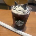 【スタバ新作レポ①】10/10新発売「黒猫フラペチーノ」を飲んでみた「スターバックスコーヒー 阪急南千里店」@津雲台